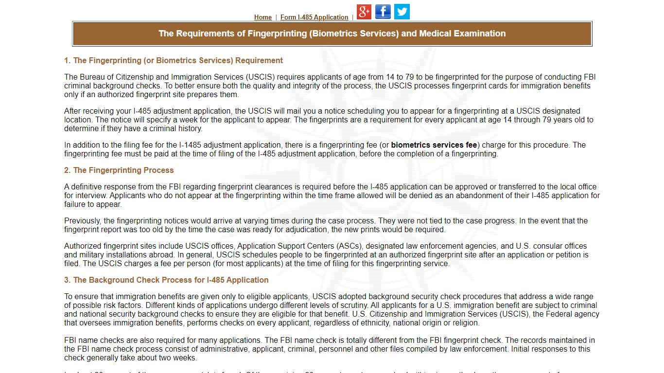 Background Check Process for I-485 Application, Form I-693, Medical ...